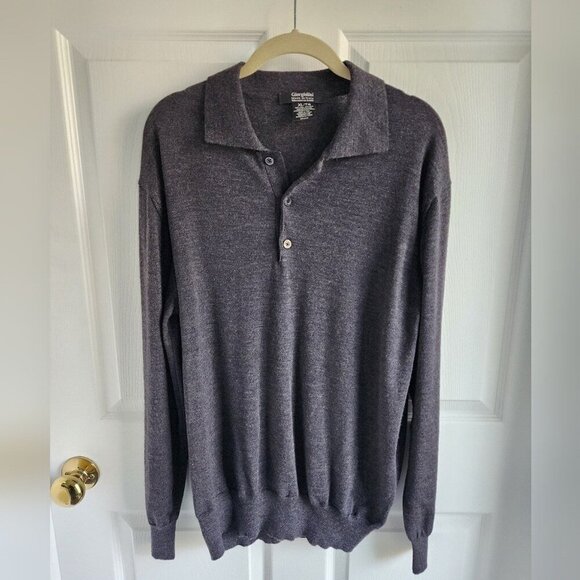 Giorgiolini Mens made in Italy 100% Ultrafine merino wool woolmark pullover XL - Picture 1 of 9